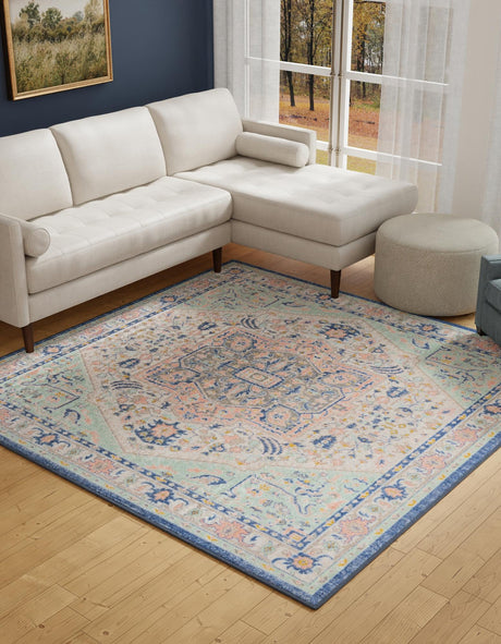 Multicolor 8' x 8' Whitney Square Area Rug