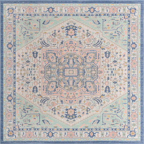 Multicolor 8' x 8' Whitney Square Area Rug