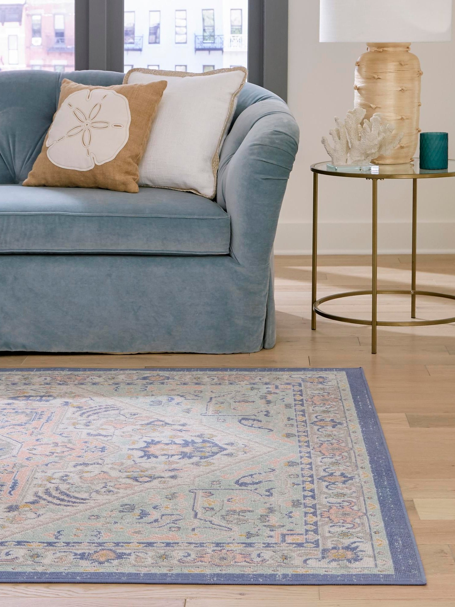 Multicolor 8' x 10' Whitney Rectangle Area Rug Classic Vintage Distressed Look Traditional Persian Inspired Carpet for Home Decor for Sale at Rug Engine