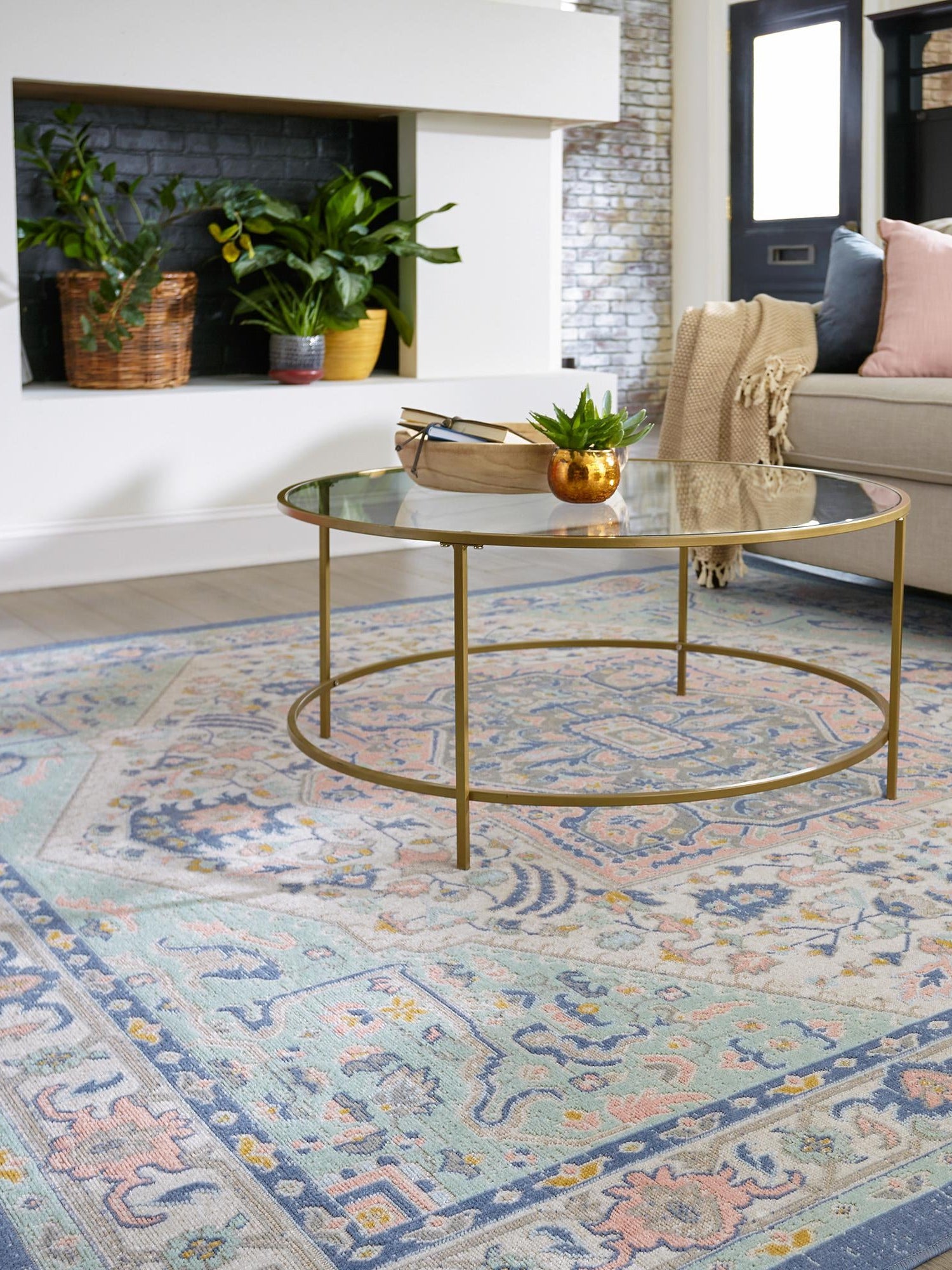 Multicolor 8' x 10' Whitney Rectangle Area Rug Classic Vintage Distressed Look Traditional Persian Inspired Carpet for Home Decor for Sale at Rug Engine