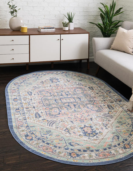 Multicolor 8' x 10' Whitney Oval Area Rug