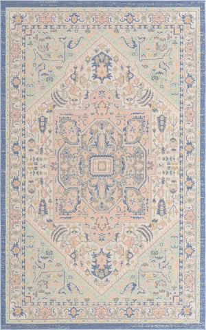 Multicolor 4' 1 x 6' 1 Whitney Rectangle Area Rug Classic Vintage Distressed Look Traditional Persian Inspired Carpet for Home Decor for Sale at Rug Engine