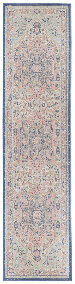 Multicolor 2' x 8' Whitney Runner Area Rug Classic Vintage Distressed Look Traditional Persian Inspired Carpet for Home Decor for Sale at Rug Engine