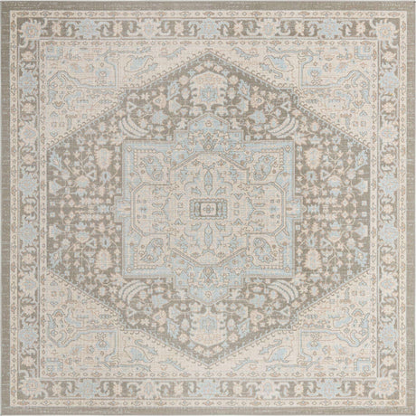 Cloud Gray 8' x 8' Whitney Square Area Rug