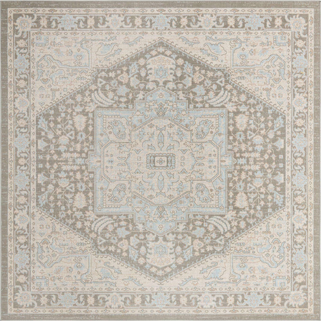 Cloud Gray 8' x 8' Whitney Square Area Rug