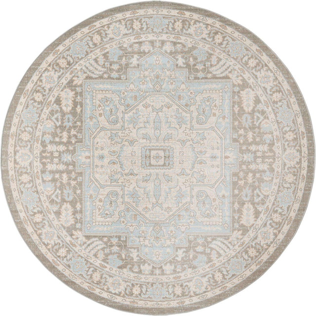Cloud Gray 7' 1 x 7' 1 Whitney Round Area Rug