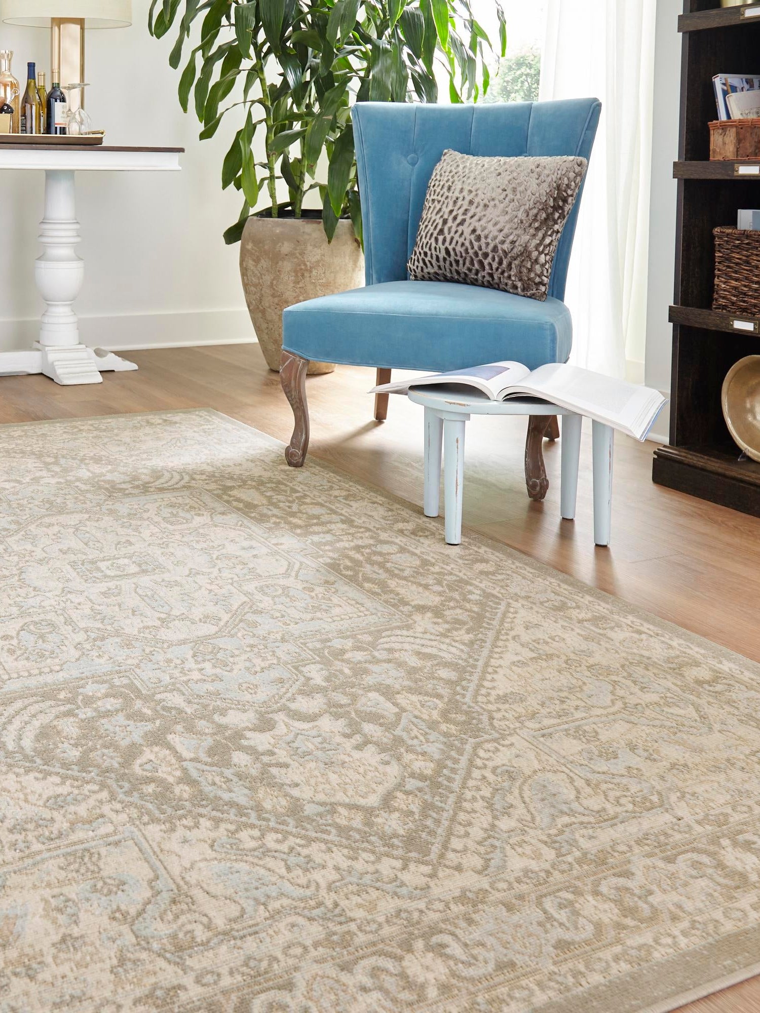 Cloud Gray 9' x 12' Whitney Rectangle Area Rug
