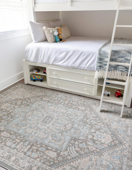 Cloud Gray 9' x 12' Whitney Rectangle Area Rug