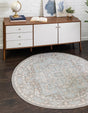 Cloud Gray 5' 3 x 5' 3 Whitney Round Area Rug
