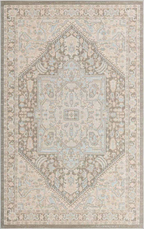 Cloud Gray 4' 1 x 6' 1 Whitney Rectangle Area Rug