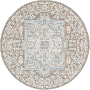 Cloud Gray 3' 3 x 3' 3 Whitney Round Area Rug