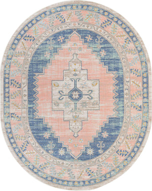 French Blue 8' x 10' Whitney Oval Area Rug