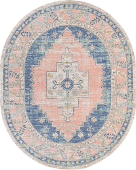 French Blue 8' x 10' Whitney Oval Area Rug