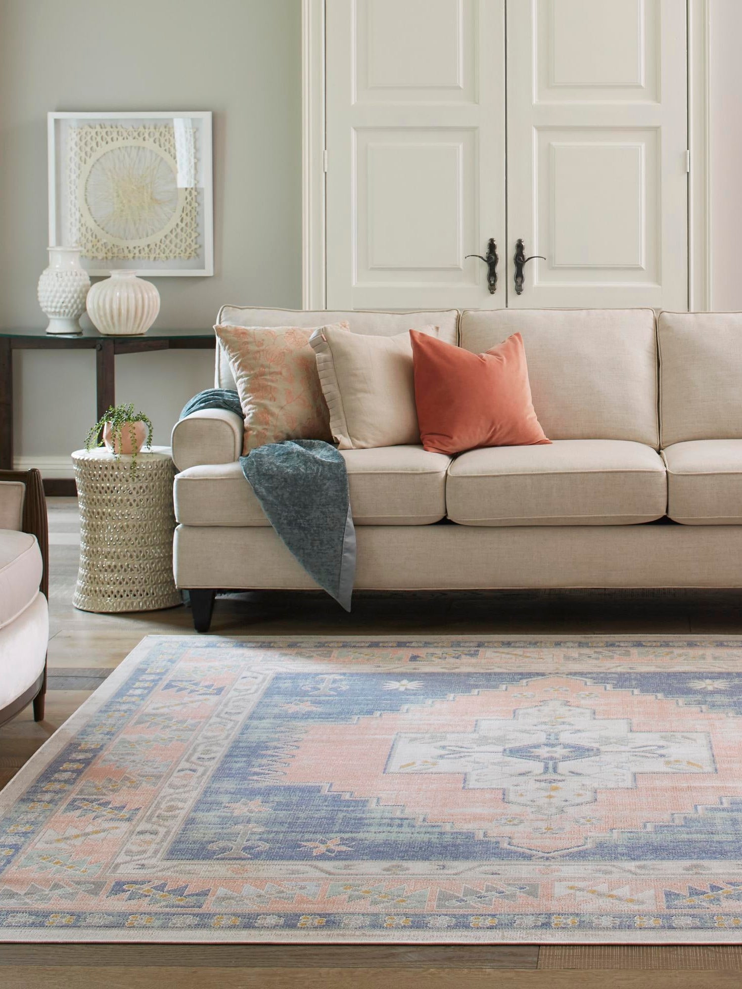 French Blue 12' x 12' Whitney Square Area Rug