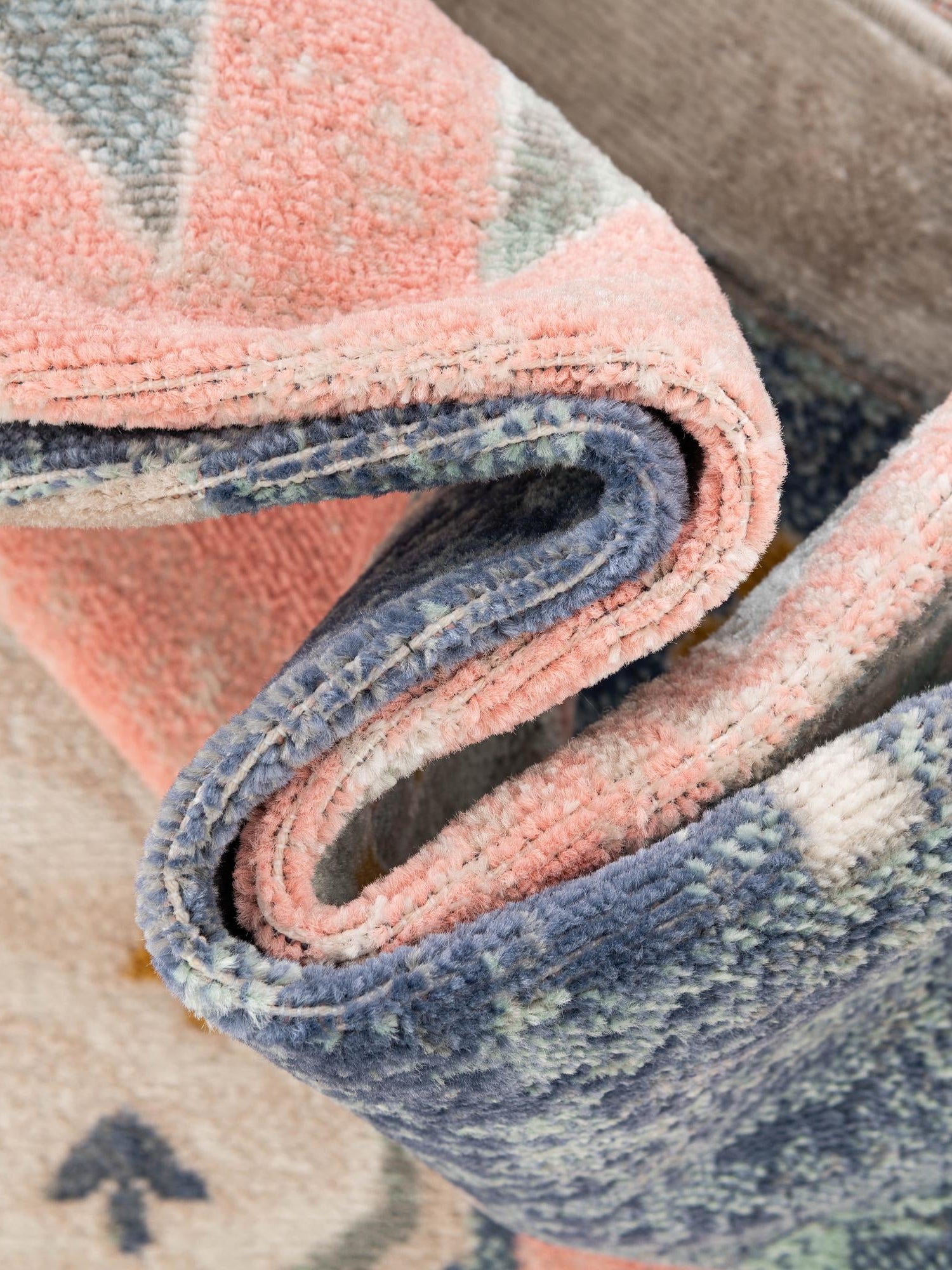 French Blue 8' x 8' Whitney Square Area Rug