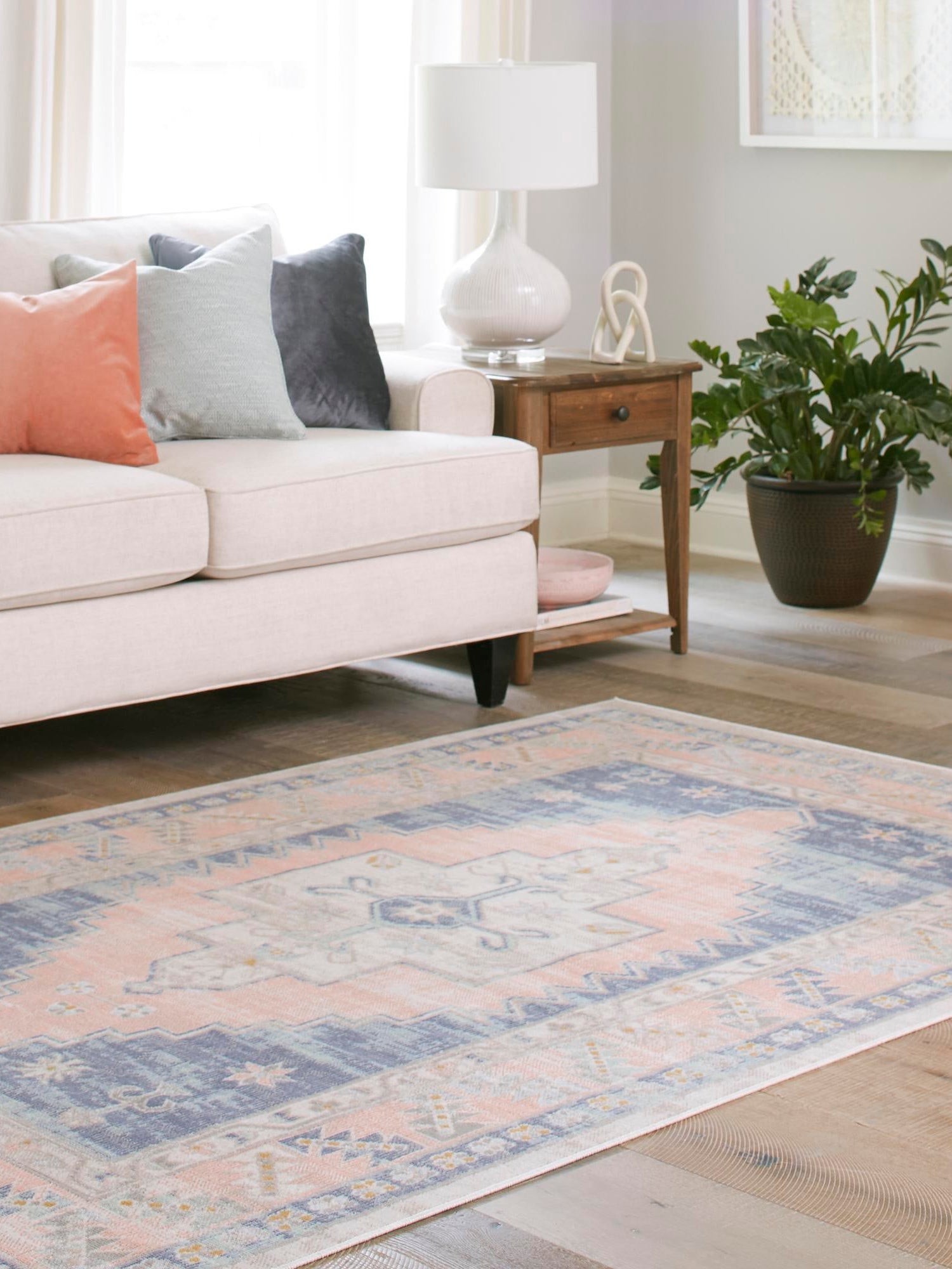 French Blue 3' 1 x 5' 3 Whitney Rectangle Area Rug