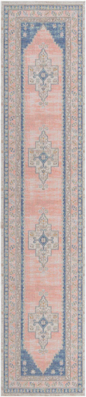 French Blue 2' 7 x 12' Whitney Runner Area Rug