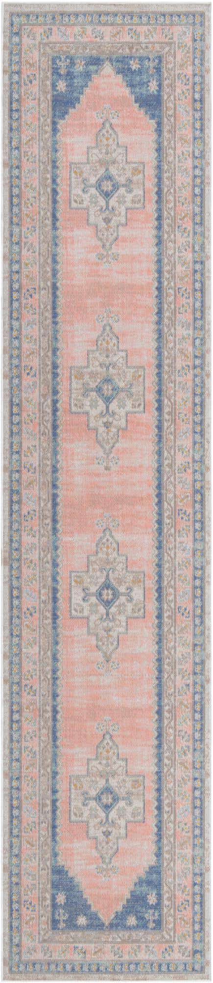 French Blue 2' 7 x 12' Whitney Runner Area Rug