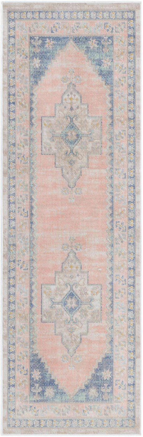 French Blue 2' x 6' Whitney Runner Area Rug