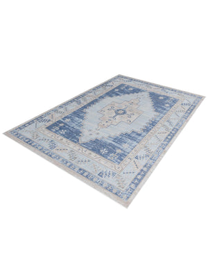Sky blue 7' 10 x 10' Whitney Rectangle Area Rug