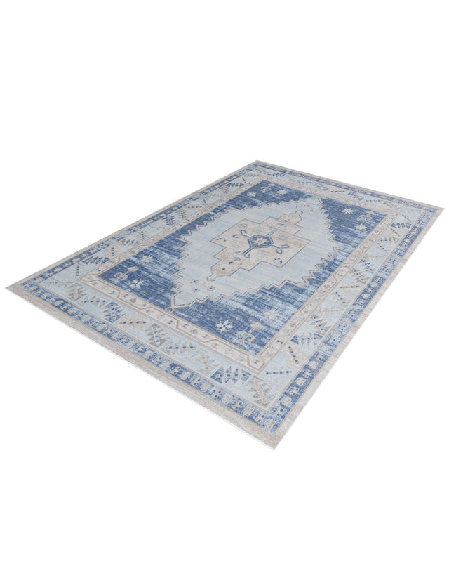 Sky blue 7' 10 x 10' Whitney Rectangle Area Rug