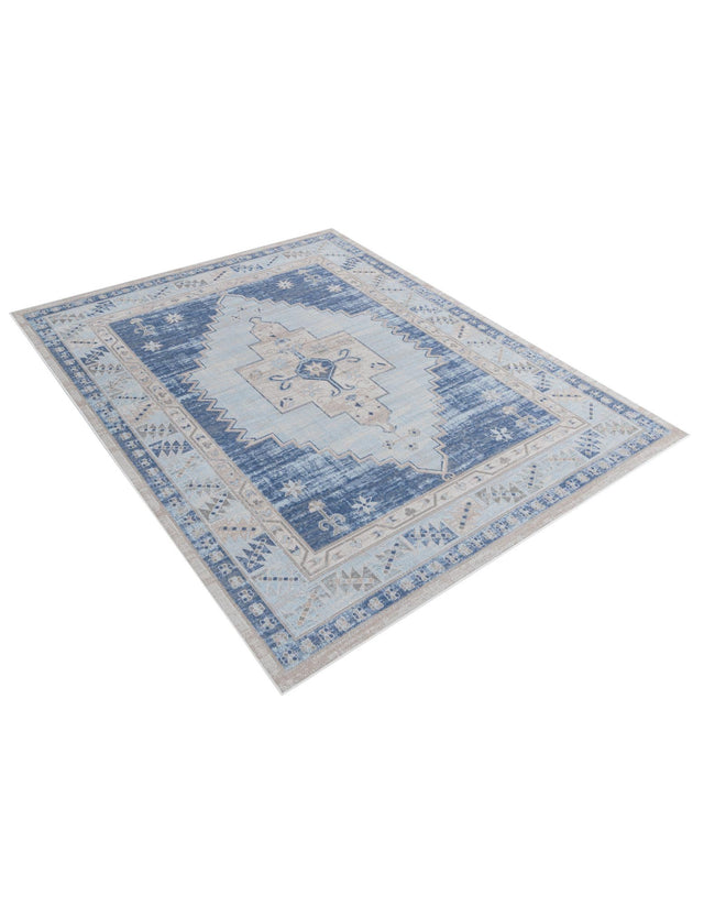 Sky blue 7' 10 x 10' Whitney Rectangle Area Rug