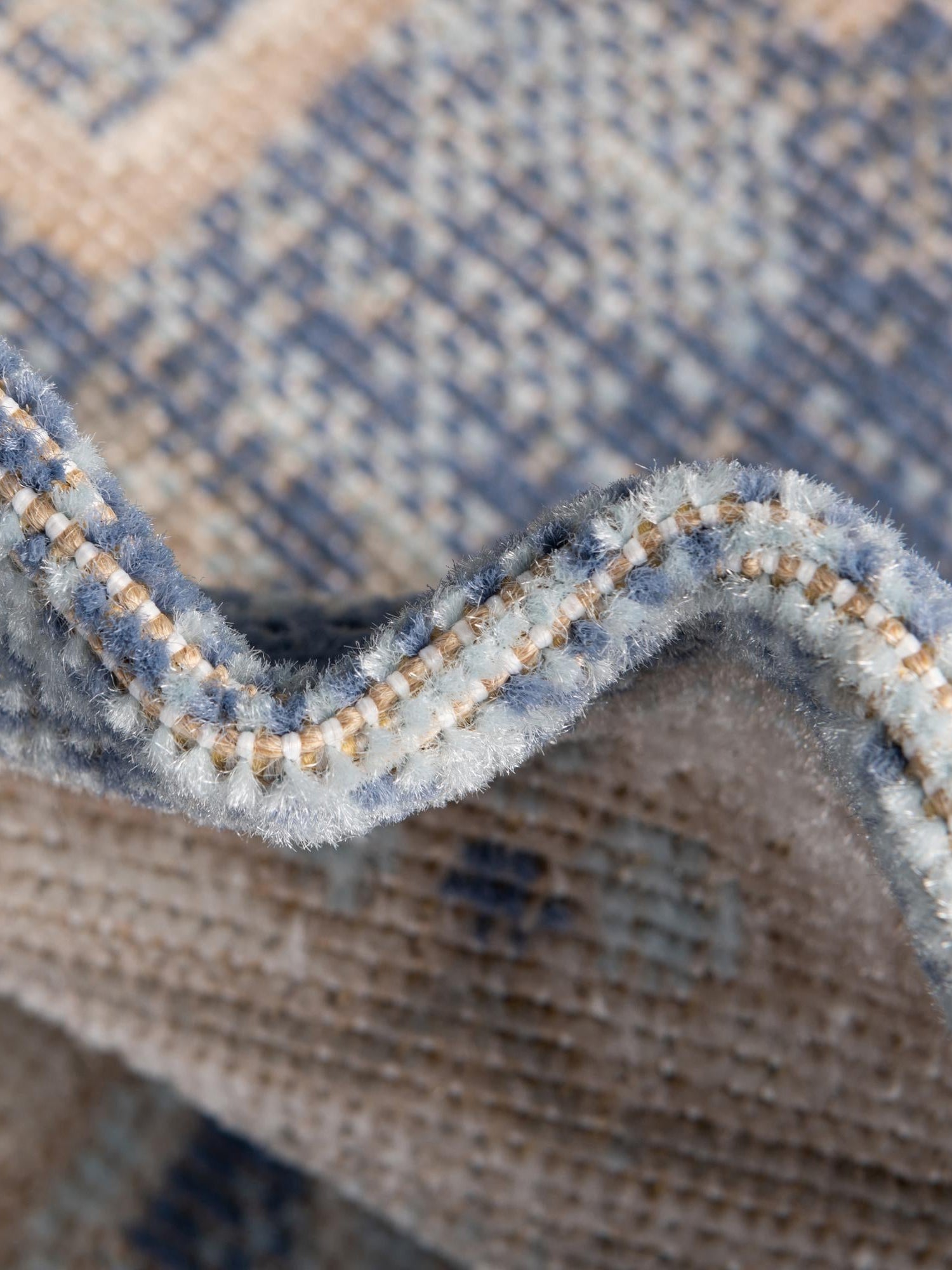 Sky blue 5' 3 x 5' 3 Whitney Octagon Area Rug