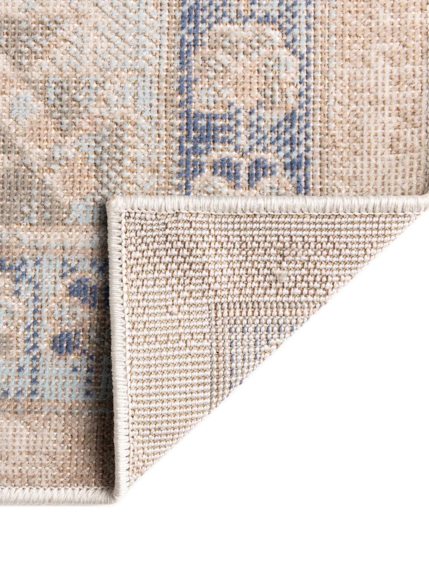 Sky blue 5' 3 x 5' 3 Whitney Octagon Area Rug