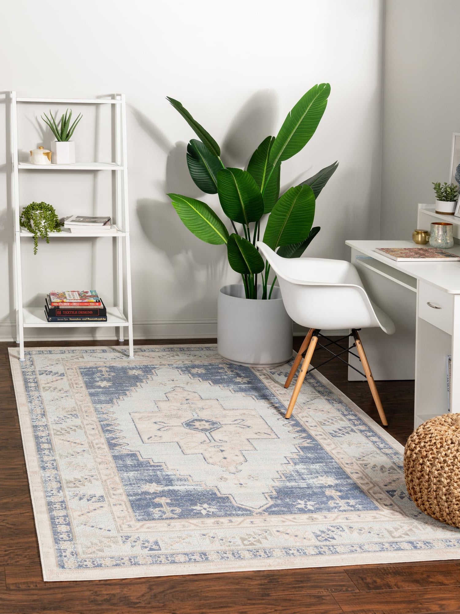 Sky blue 1' 4 x 1' 4 Whitney Sample Area Rug