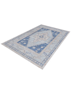 Sky blue 4' x 6' Whitney Rectangle Area Rug