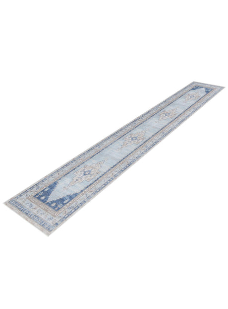 Sky blue 2' 7 x 12' Whitney Runner Area Rug