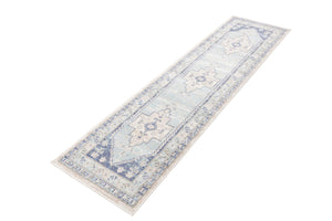 Sky blue 2' x 8' Whitney Runner Area Rug
