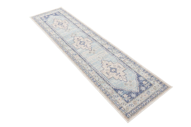 Sky blue 2' x 8' Whitney Runner Area Rug