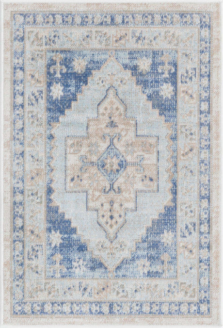 Sky blue 2' x 3' 1 Whitney Rectangle Area Rug