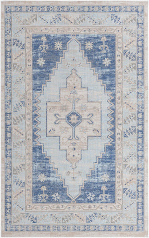 Sky blue 1' 4 x 1' 4 Whitney Sample Area Rug