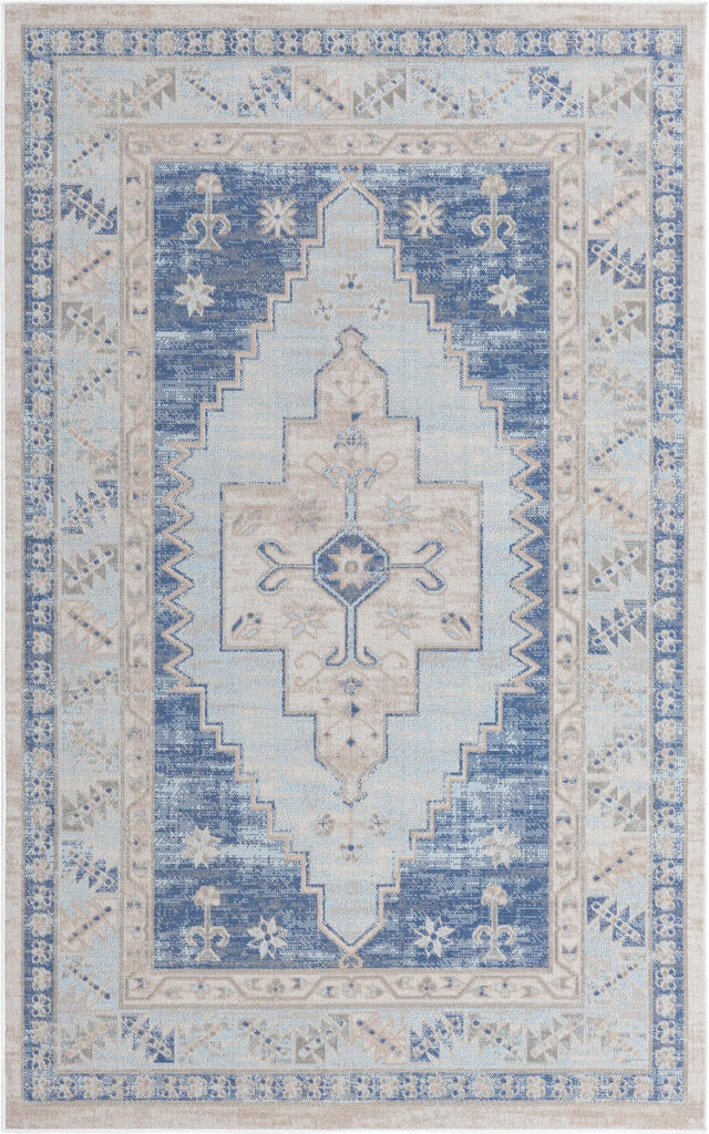 Sky blue 1' 4 x 1' 4 Whitney Sample Area Rug