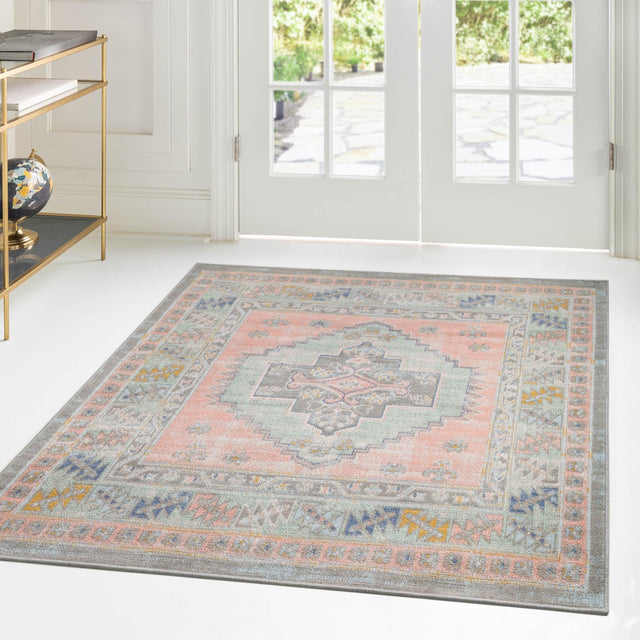 Pink 4' x 4' Whitney Square Area Rug