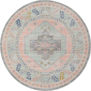 Pink 7' 1 x 7' 1 Whitney Round Area Rug