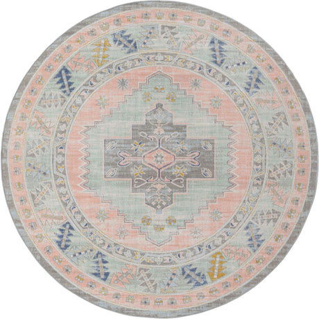 Pink 7' 1 x 7' 1 Whitney Round Area Rug