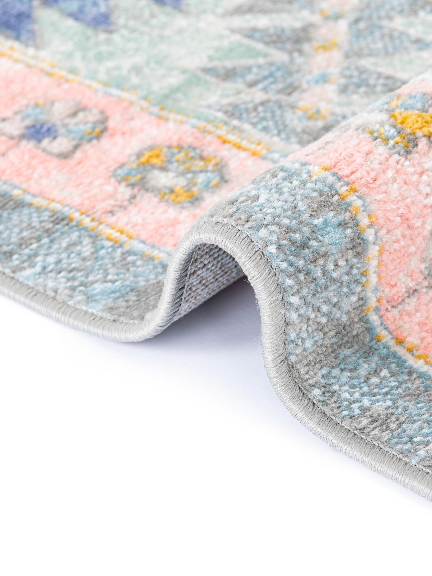 Pink 9' x 12' Whitney Rectangle Area Rug Classic Vintage Distressed Look Traditional Persian Inspired Carpet for Home Decor for Sale at Rug Engine