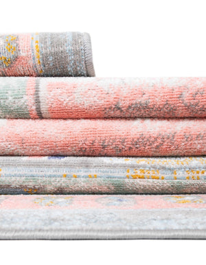 Pink 6' x 9' Whitney Rectangle Area Rug Classic Vintage Distressed Look Traditional Persian Inspired Carpet for Home Decor for Sale at Rug Engine