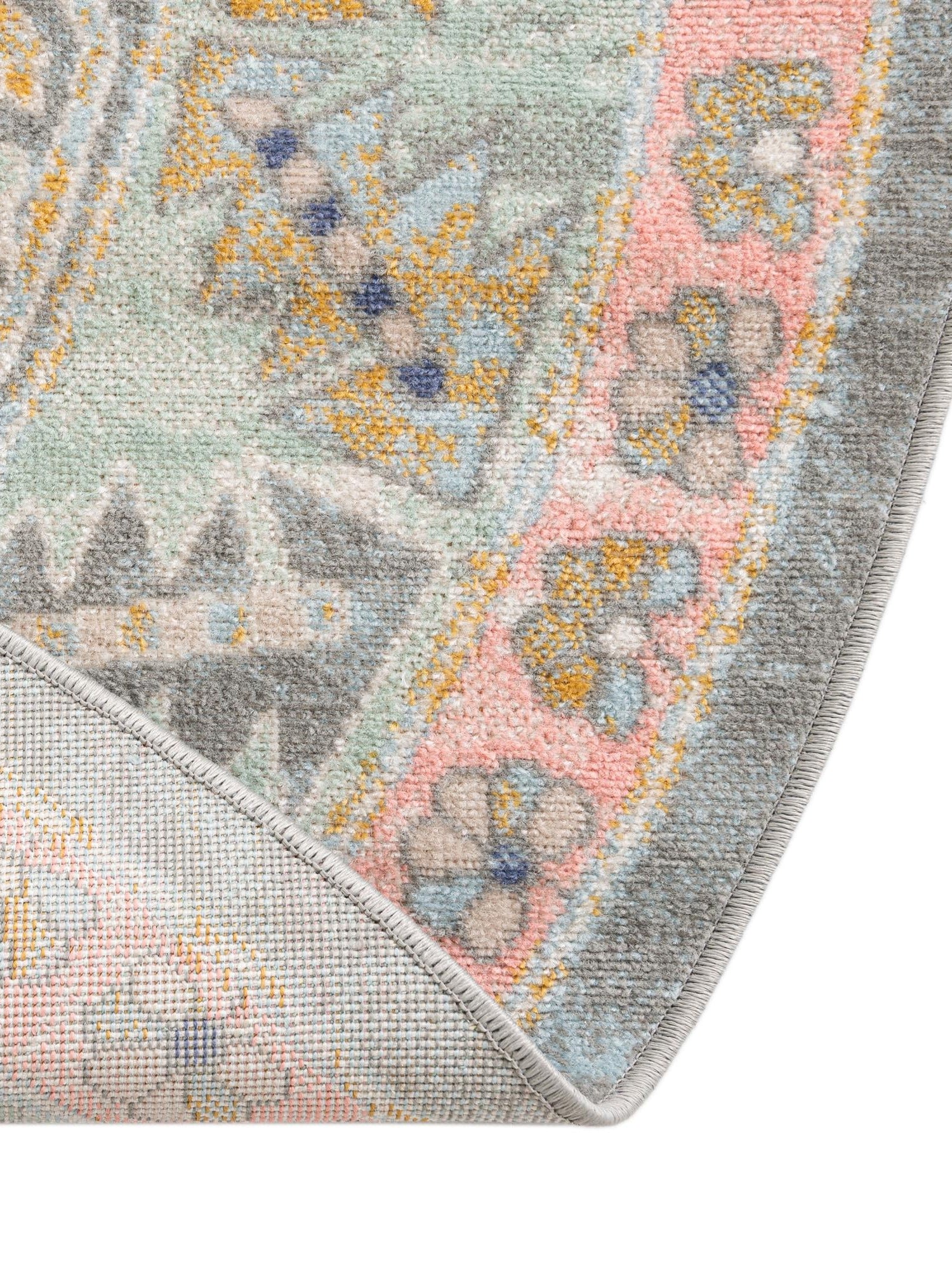 Pink 5' x 8' Whitney Oval Area Rug Classic Vintage Distressed Look Traditional Persian Inspired Carpet for Home Decor for Sale at Rug Engine