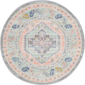 Pink 3' 3 x 3' 3 Whitney Round Area Rug