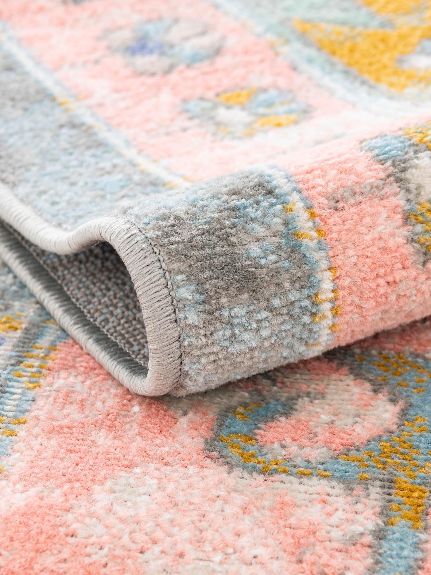 Pink 2' 7 x 12' Whitney Runner Area Rug Classic Vintage Distressed Look Traditional Persian Inspired Carpet for Home Decor for Sale at Rug Engine