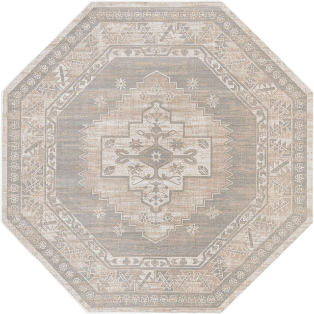 Mink 7' x 7' Whitney Octagon Area Rug