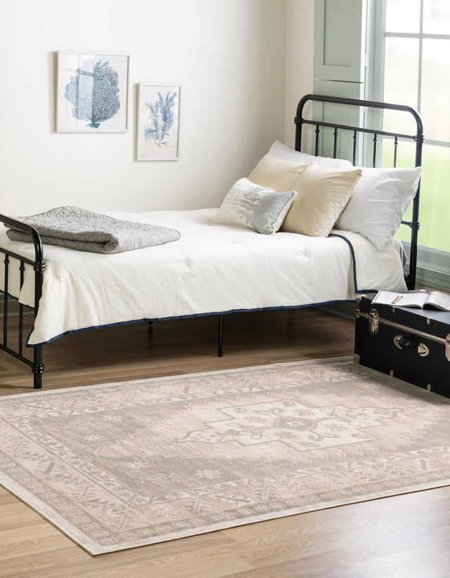 Mink 10' x 13' 1 Whitney Rectangle Area Rug Classic Vintage Distressed Look Traditional Persian Inspired Carpet for Home Decor for Sale at Rug Engine