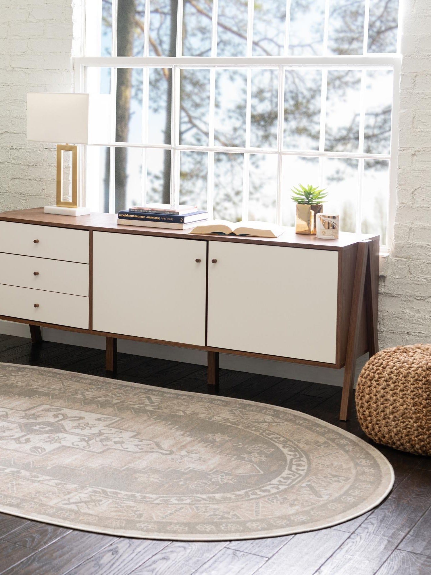 Mink 5' x 8' Whitney Oval Area Rug