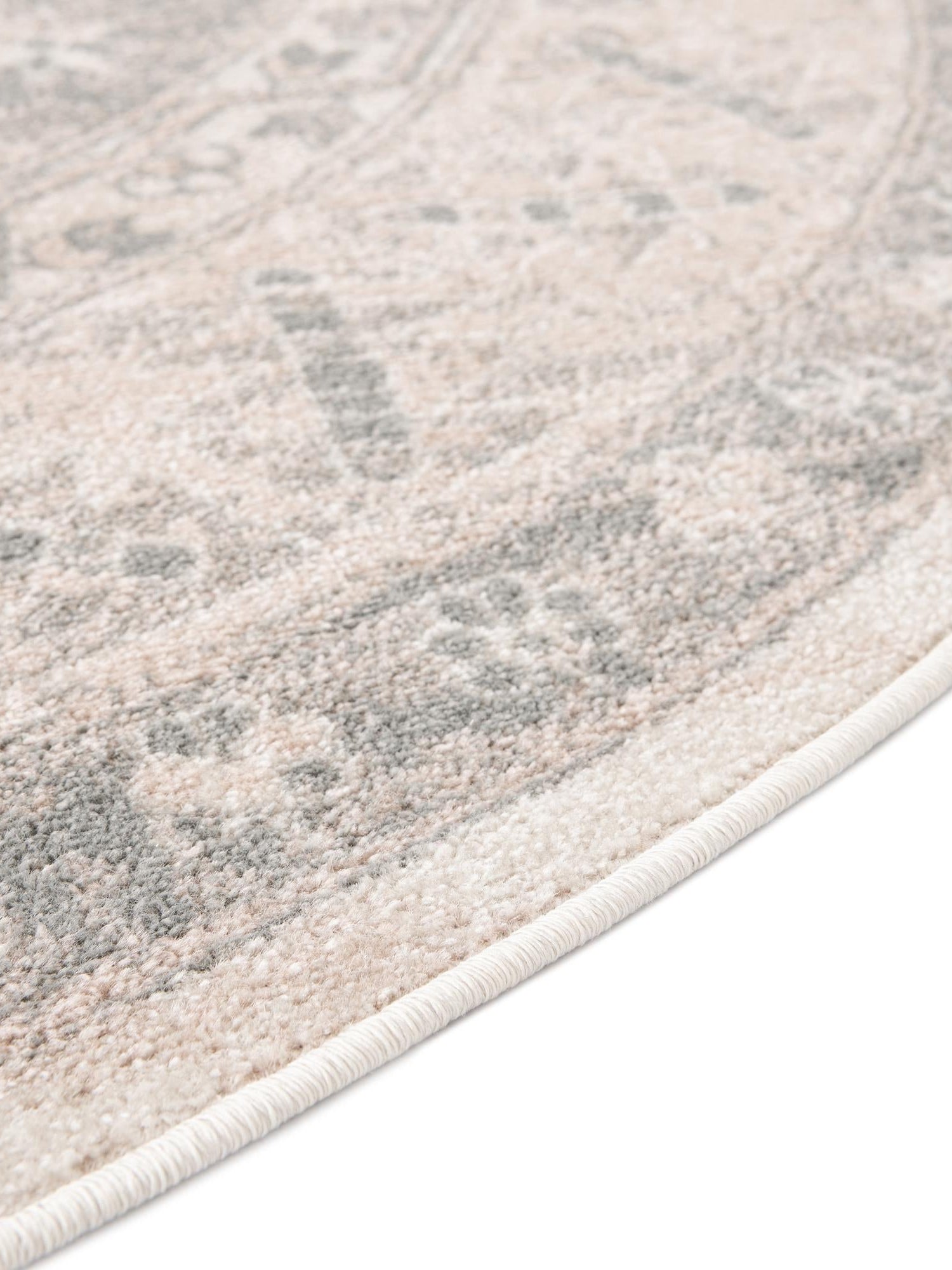 Mink 8' x 10' Whitney Oval Area Rug Classic Vintage Distressed Look Traditional Persian Inspired Carpet for Home Decor for Sale at Rug Engine