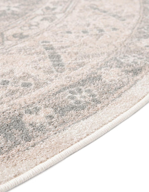 Mink 8' x 10' Whitney Oval Area Rug Classic Vintage Distressed Look Traditional Persian Inspired Carpet for Home Decor for Sale at Rug Engine