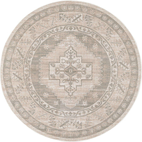 Mink 5' x 5' Whitney Round Area Rug